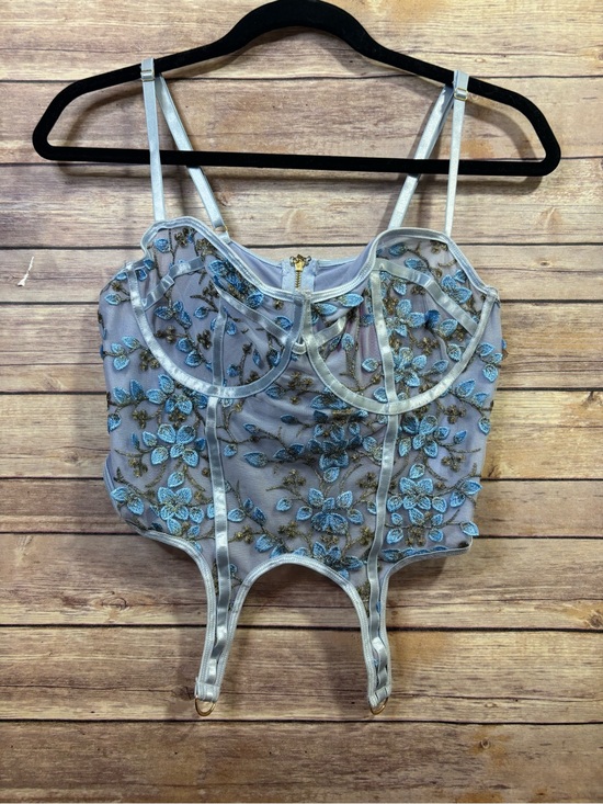 Maniere De Voir Tops - NWT Dallas x Dallas Corset Top Floral Coquette Zip Back size Small